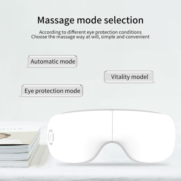 Bluetooth Music Heating Eye Mask Massage Eye Muscles 5 Massage Modes Folding Design - Image 3