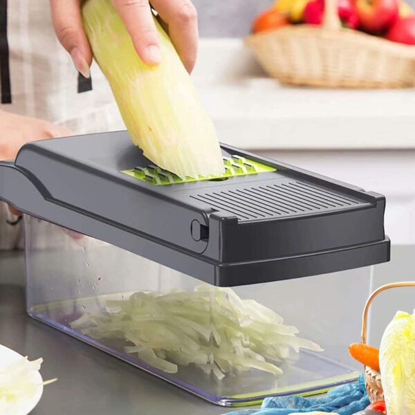 15 In 1 Vegetable Chopper, Salad Fruit Vegetable Food Chopper Slicer Peeler - Image 4
