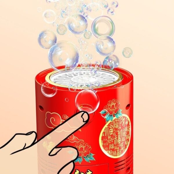 Fireworks Bubble Machine With 80ml Bubble Solution, Portable Automatic Bubble Machine With Lights And Closeable Music, Bubble Maker Toys For Kids Outside Activities Parties Wedding Christmas - Image 7