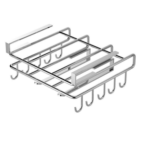 Under Shelf Storage Rack Home Kitchen Hanging Cabinet Cutting Board Organizer - Image 3