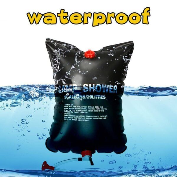 20L Camping Shower Portable Compact Solar Sun Heating Bath Bag Outdoor Travel - Image 7