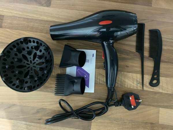 2200W Professional Style Hair Dryer Nozzle Concentrator Blower Pro Salon Heat UK - Image 3