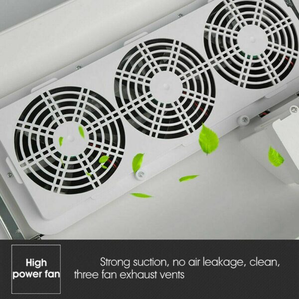 3 Fans Vacuum Cleaner Manicure Dust Collector Nail Dryer Suction Machine - Image 8