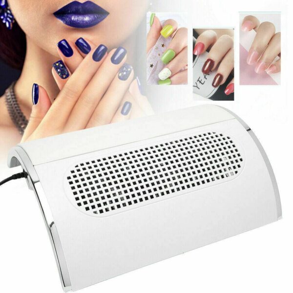 3 Fans Vacuum Cleaner Manicure Dust Collector Nail Dryer Suction Machine - Image 5