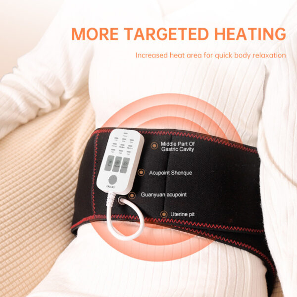 Fast Electric Heating Pad For Waist And Abdomen, Vibratory Massage Mode - Image 2