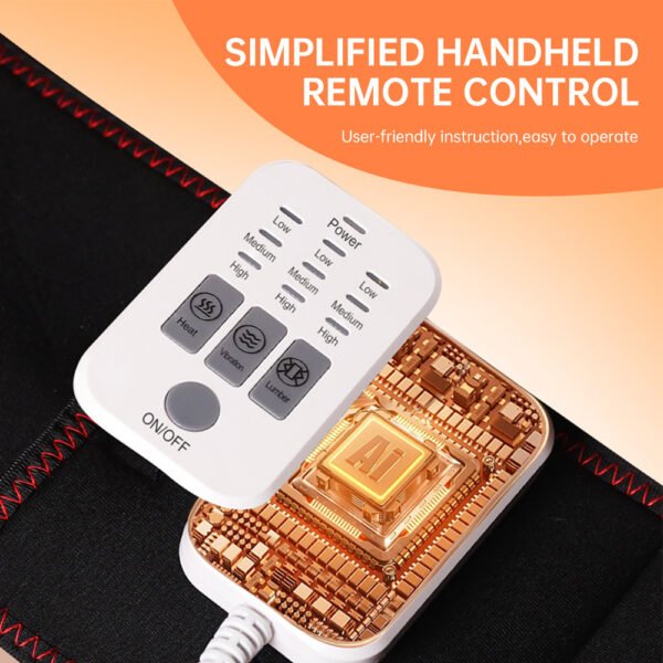 Fast Electric Heating Pad For Waist And Abdomen, Vibratory Massage Mode - Image 7