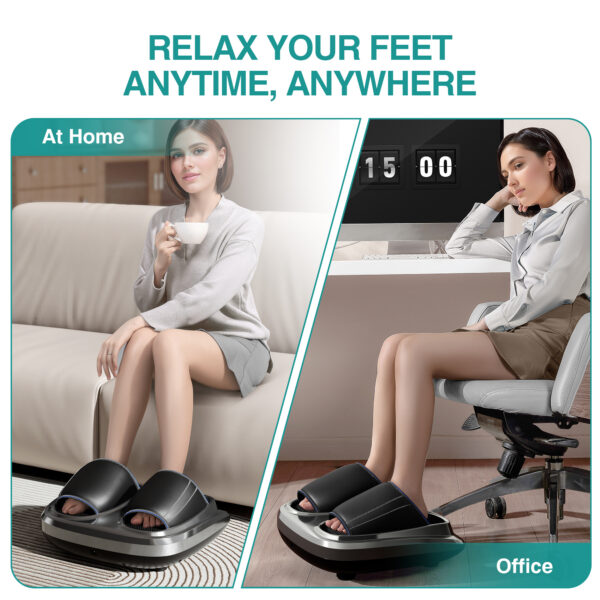 Hot Foot Massager Air Compression Foot Massager Deep Kneading Roll Precise Massage And Heating Function - Image 9