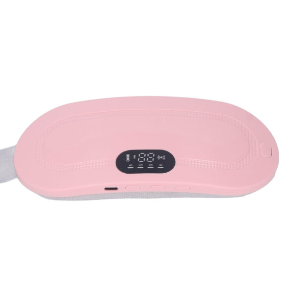Menstrual Heating Pad USB Charging Electric Cordless Adjusted Portable Belt Heat Pad for Cramp Pink - Image 2