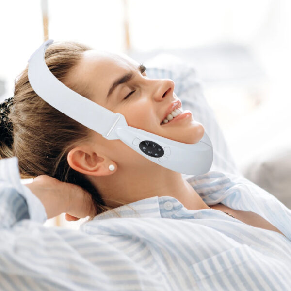 Facial V Lifting Vibration Massager LED Photon Therapy Facial Lifting Device Double Chin V Face Shaped Cheek Lift Belt Machine - Image 2