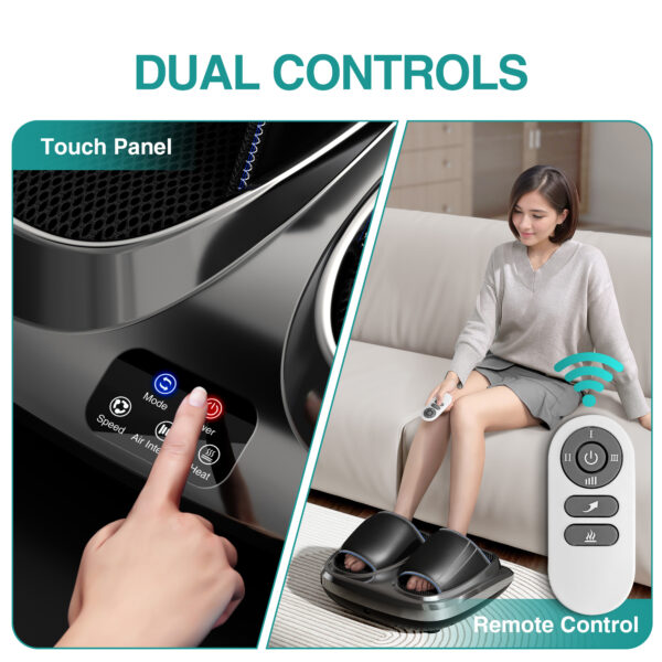 Hot Foot Massager Air Compression Foot Massager Deep Kneading Roll Precise Massage And Heating Function - Image 6