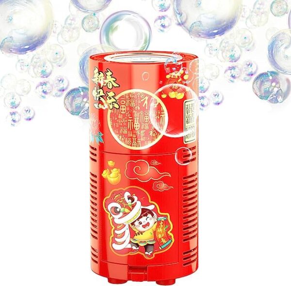 Fireworks Bubble Machine With 80ml Bubble Solution, Portable Automatic Bubble Machine With Lights And Closeable Music, Bubble Maker Toys For Kids Outside Activities Parties Wedding Christmas - Image 3
