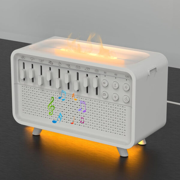 3 In 1 Bluetooth Speaker White Noise Sleep Night Light Humidifier All-in-one Machine Free Combination Of 8 Group Nature Sound - Image 2