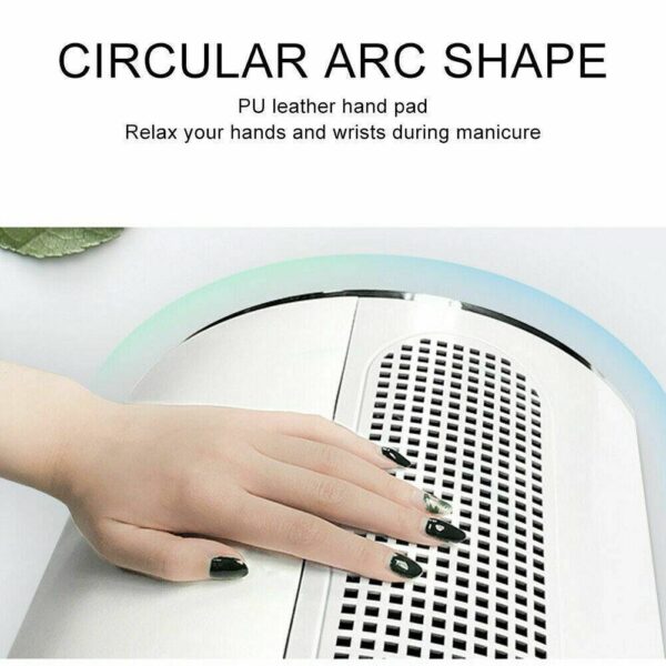 3 Fans Vacuum Cleaner Manicure Dust Collector Nail Dryer Suction Machine - Image 9