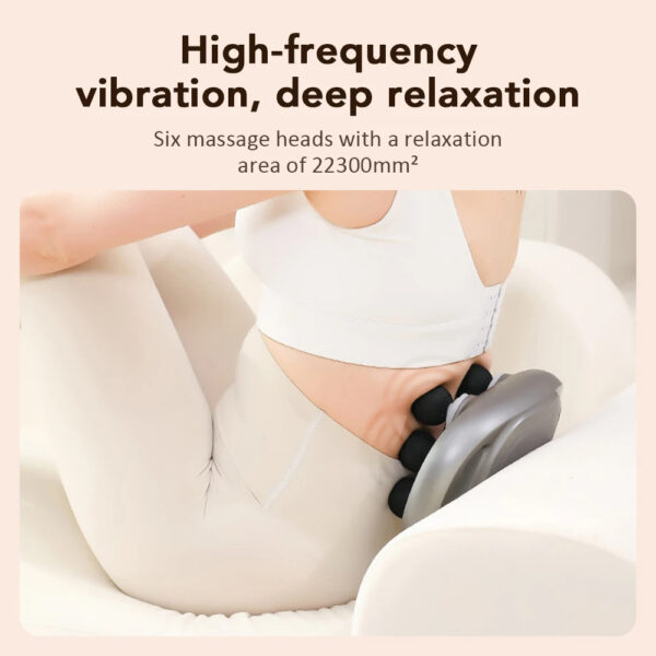 6 Heads Fascia Gun Full Body Massage High-frequency Vibration Deep Massage Device For Shoulder Waist Back Leg Body Muscle Relax - Image 3